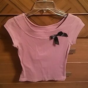 Pink Self Esteem top with bow